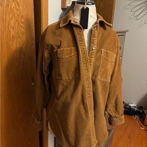 GAP Brown Corduroy Button Down Shirt